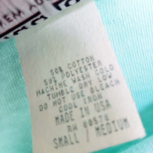 Linda Lori Women's Vintage 1992 Floral Sea Foam Scoop Neck Tee Shirt Top Blouse - Picture 10 of 13